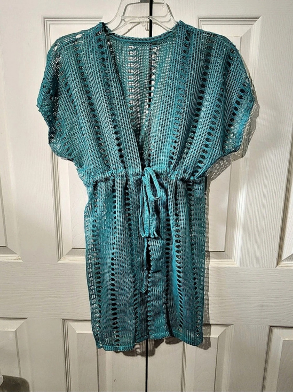 Crochet Swim Cover-Up in Blue Like New